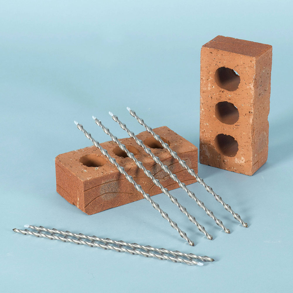 Helical remedial wall ties